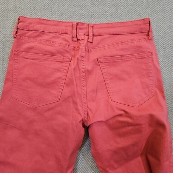 Crown & Ivy Men’s Motion Flex Chino Pants Berry Red 34x32 Straight Fit EUC LN - Picture 9 of 16